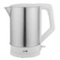Bollitore bianco in acciaio inox da 1,5l Capacità: 1,5l Potenza: 2200w Colore: bianco e acciaio Materiale: Plastica e acciaio inox Marca: Eva