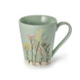 mug hina da 0.3 l. ideale per bere un tè in un momento di completo relax. con il design in rilevo di fiori rende un'atmosfera perfetta