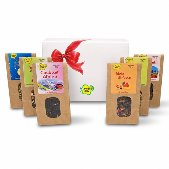 confezione regalo con 3 astucci di infusi assortiti
